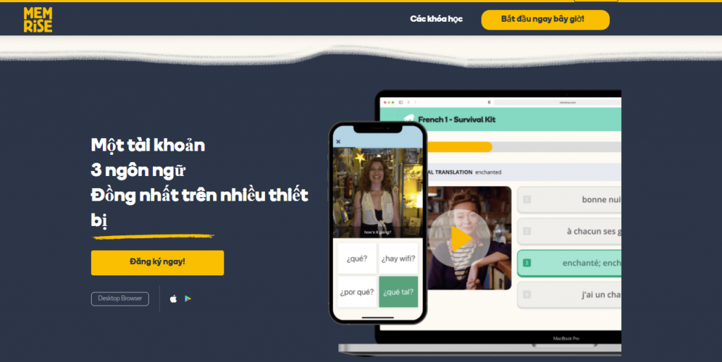 Sử dụng nhiều thiết bị chỉ với 1 tài khoản Memrise